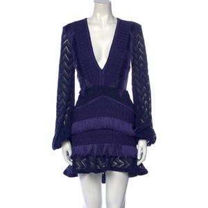 PatBO Plunge Neckline Mini Dress with tags. Pristine Condition